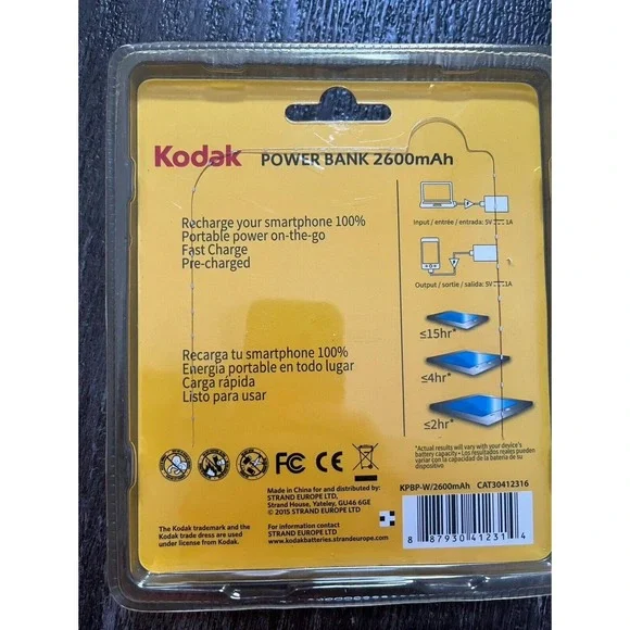 Kodak Power Bank White Rare NWT - Picture 2 of 2